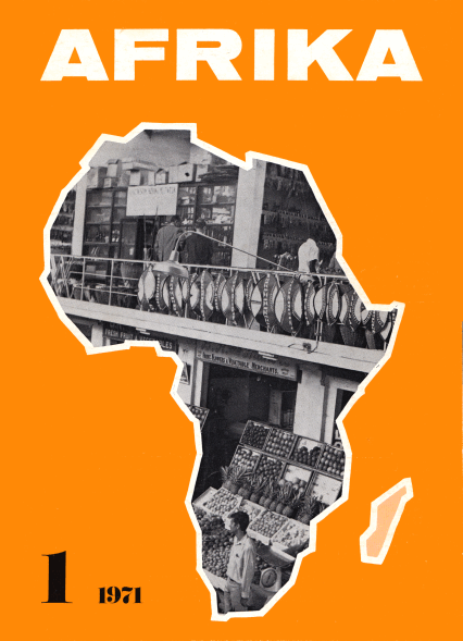 Afrika, issue 1/1971, vol. XII, no. 1, 1971, p. 12-15;