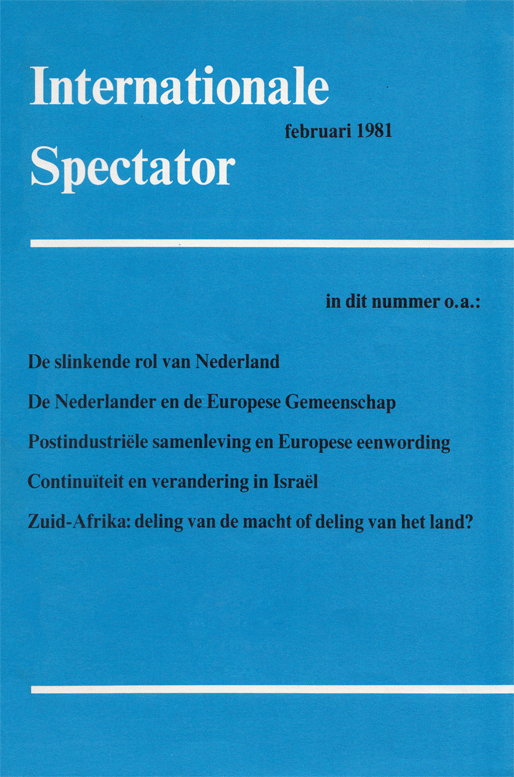 Internationale Spectator, issue februari 1981, vol. XXXV, no. 2, 1981, p. 114-122;